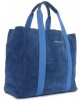 Bőr táska shopper bag Vittoria Gotti kék V8252